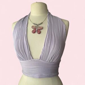 Shein Women's Purple Crop-top